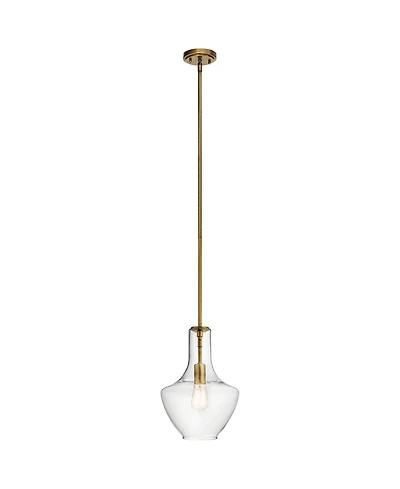 Kichler Everly 10 1/2" Wide Natural Brass Mini Pendant