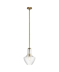 Kichler Everly 10 1/2" Wide Natural Brass Mini Pendant