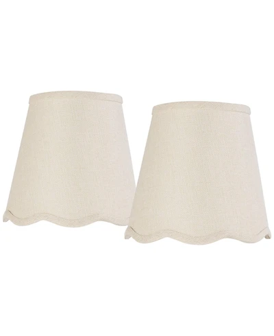Springcrest Mylie Off-White Empire Lamp Shade 4x6x5.5 (Clip-On) Set of
