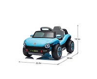 Yobtop Volkswagen Beetle 12V 2.4G Remote Control 4-Wheel Suspension Ride-On Electric Car, Ages 3-5
