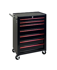 Streamdale Furniture Rolling Metal 7-Drawer Tool Chest Cabinet with Ball Bearing Slides