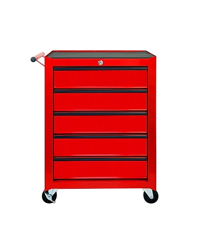 Streamdale Furniture Rolling Metal 5-Drawer Tool Chest Cabinet with Ball Bearings