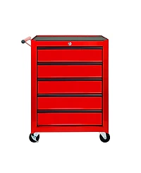 Streamdale Furniture Rolling Metal 5-Drawer Tool Chest Cabinet with Ball Bearings