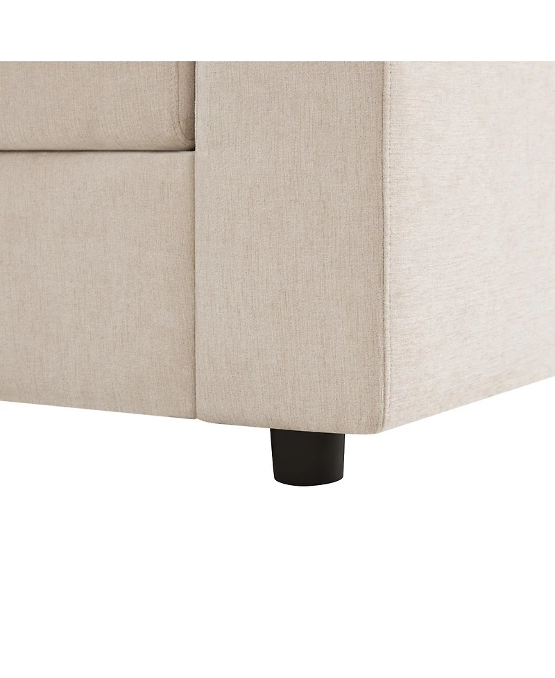 Streamdale Furniture 4-Piece Upholstered Curved Modular Sectional Sofa
