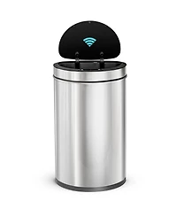 Home Zone Living 13 Gallon Motion Sensor Automatic Kitchen Trash Can with Liner-Free Stainless Steel 50 Liter Capacity