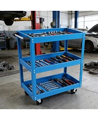Streamdale Furniture 3-Tier Heavy Duty Rolling Tool Cart on Wheels, 450 Lbs Capacity