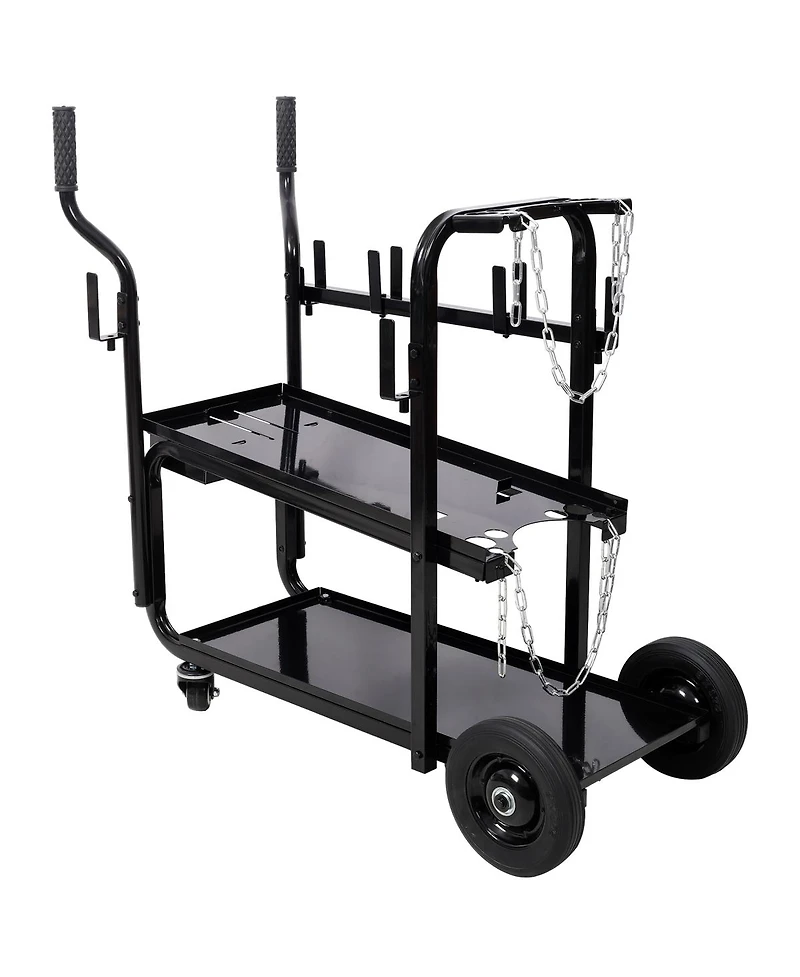 Streamdale Furniture Heavy Duty 2-Tier Rolling Welding Cart with Wheels