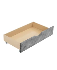 Streamdale Furniture Full Size Upholstered Tufted Daybed with Storage Drawers