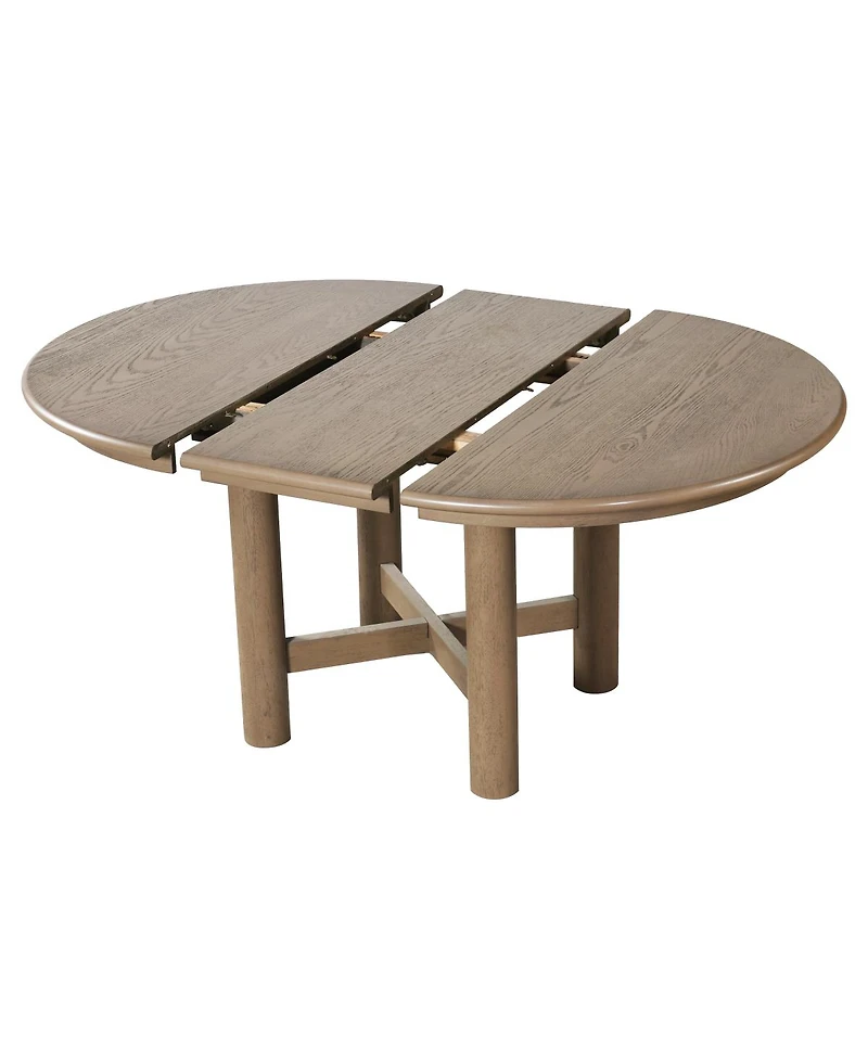 Streamdale Furniture Wood Extendable Oval Dining Table, 47"-63", Espresso
