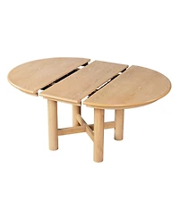 Streamdale Furniture Wood Extendable Oval Dining Table, Seats 4-6