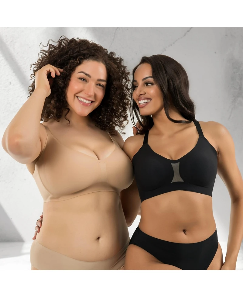 Parfait Women's Simplicity Seamless Wire-Free Bra, Black