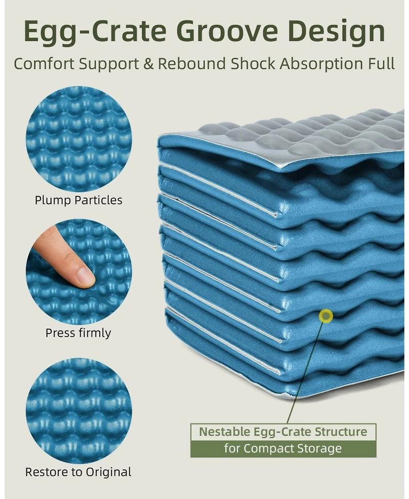 Piscifun Ultralight Foldable Foam Camping Sleeping Pad Waterproof Soft Outdoor Mat For Yoga Travel