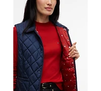 Tommy Hilfiger Women's Quilted Club Collar Vest