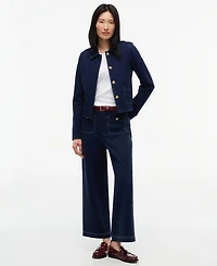 Tommy Hilfiger Women's Ponte-Knit Top Stitch Detail Jacket
