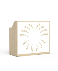 Streamdale Furniture 46.5" Modern Reception Desk with Storage Cabinet