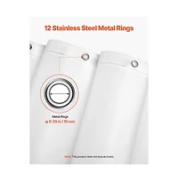 Slickblue 2 Pack Peva Shower Curtain Liners with 3 Magnets
