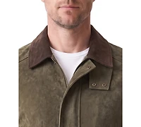 Bagatelle Men''s Suede Stable Rach Regular-Fit Jacket