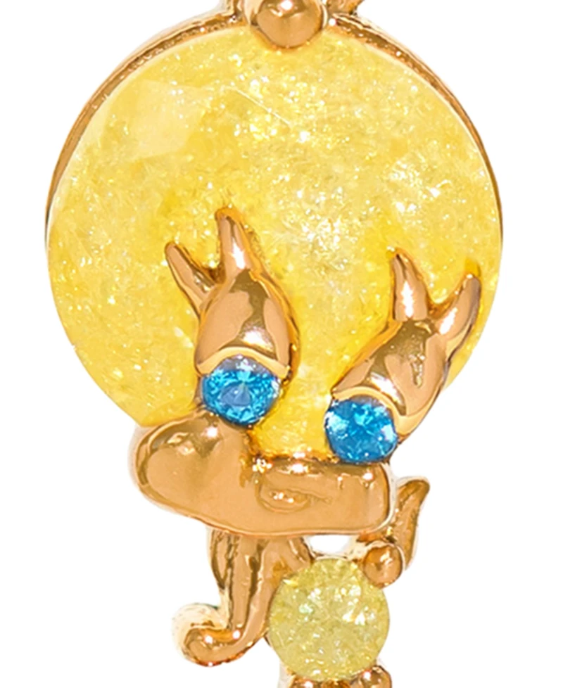 Girls Crew Crystal Looney Tunes Tweety Bird Earrings