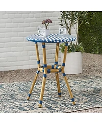 Streamdale Furniture Parisian Outdoor Wicker and Aluminum Bistro Table