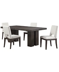 5-Piece Summit Square Dining Set (1 Table & 4 Side Chairs), Macy's Exclusive