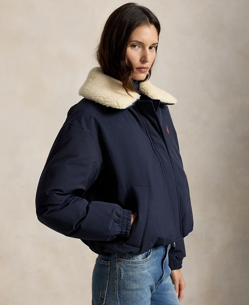 Polo Ralph Lauren Women's Water-Resistant 750-Fill-Power Down High-Pile-Collar Jacket