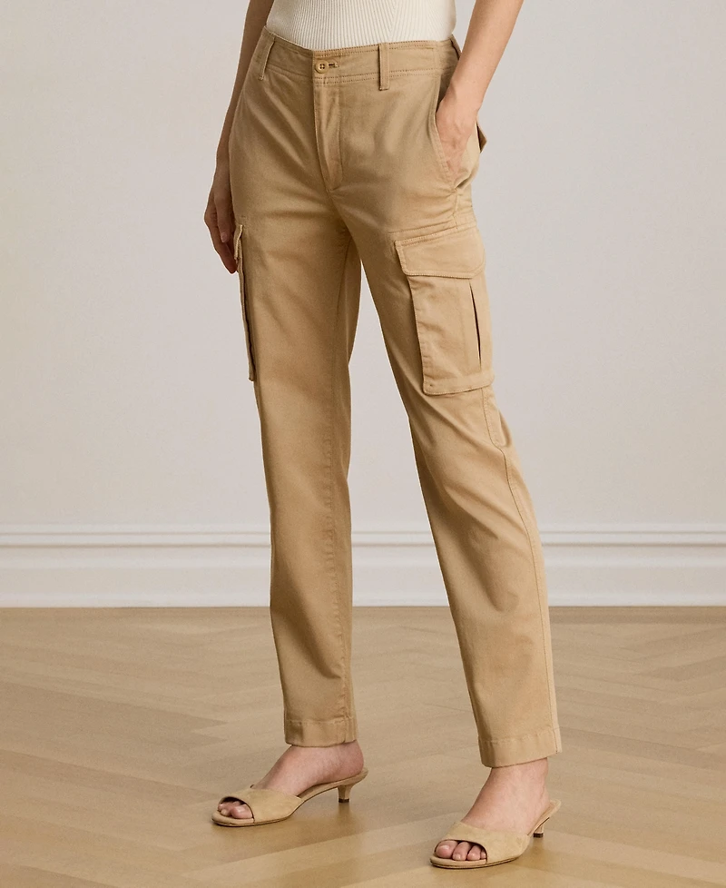 Lauren Ralph Women's Cargo Cropped Chino Pants