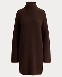 Lauren Ralph Women's Areena Wool-Cashmere Turtleneck Cocoon Sweater Dress