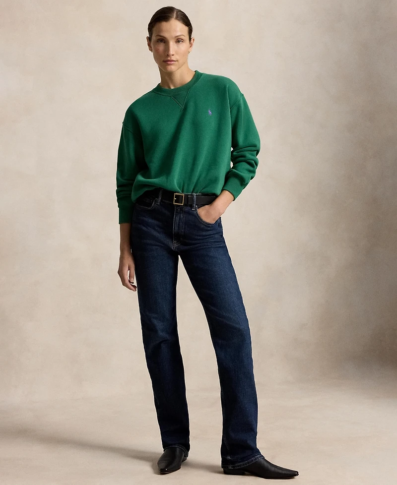 Polo Ralph Lauren Women's Lightweight Fleece Crew Neck Sweatshirt
