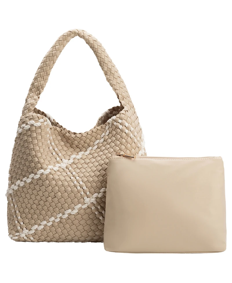 Melie Bianco Johanna Nylon Large Shoulder Handbag