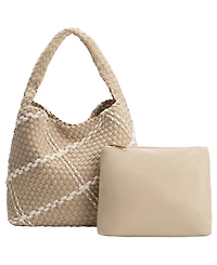 Melie Bianco Johanna Nylon Large Shoulder Handbag