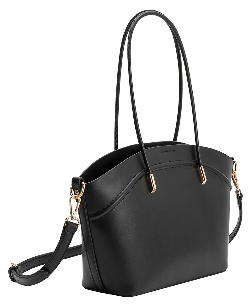 Melie Bianco Hazel Large Top Handle Tote Handbag
