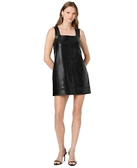 French Connection Women's Madeline Faux Leather Mini Dress
