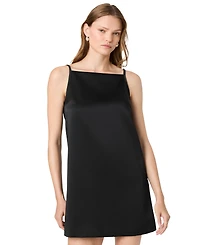 French Connection Women's York Satin A-Line Square Neck Mini Dress