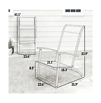 Mountaintop A set of 2 outdoor dining chairs, armchair, folding chair, terrace chair, camping chair, garden chair