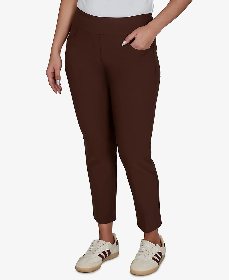 Ruby Rd. Petite Alt Silky Ankle Pull-On Pants