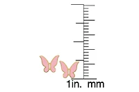 Lily Nily Girls Butterfly Stud Earrings in 14K