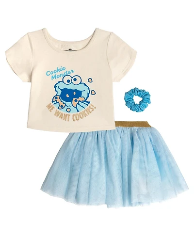 Sesame Street Toddler Girls' T-Shirt and Tutu Skirt Set