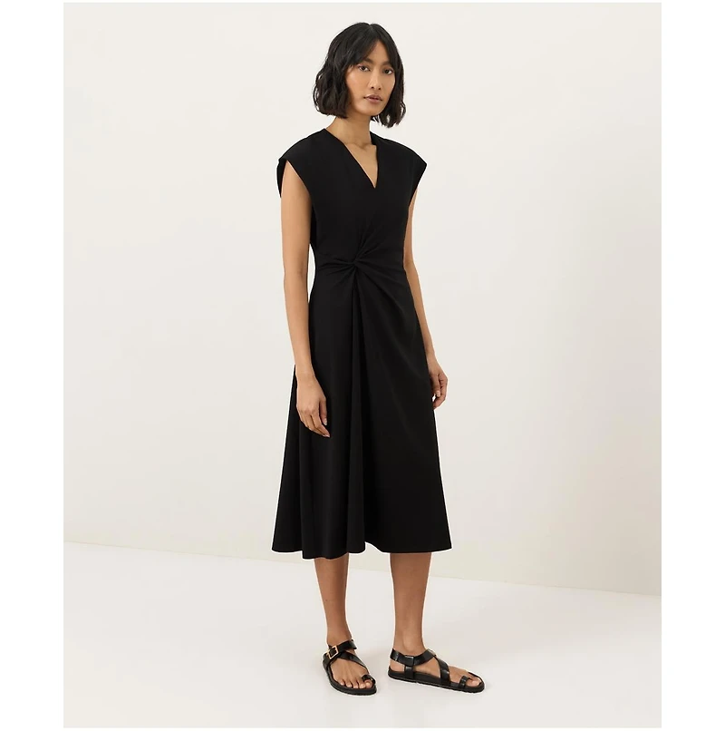 Pact Women's Cotton Jersey V-Neck Twist Dress Made with Organic