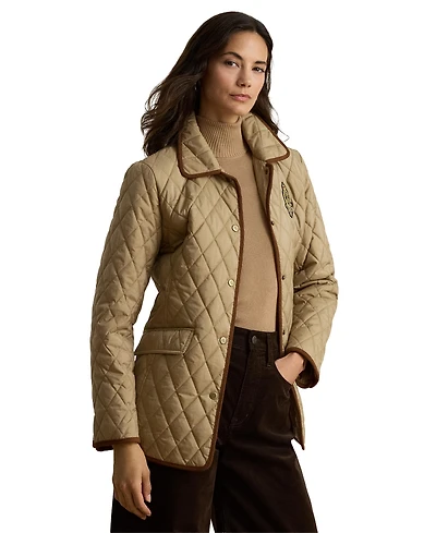 Lauren Ralph Women's Crested Quilted Jacket