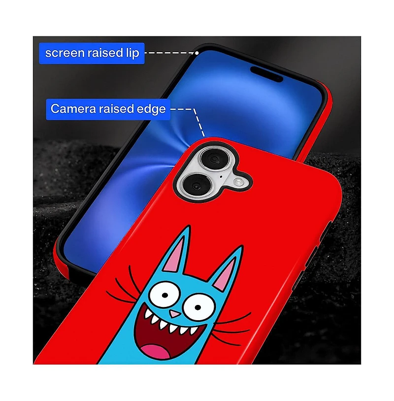 Lisen 2-Layer Phone Case Compatible with Apple iPhone 16