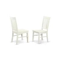 East West Furniture 5 Piece set with a Table and 4 Wood Dinette Chairs