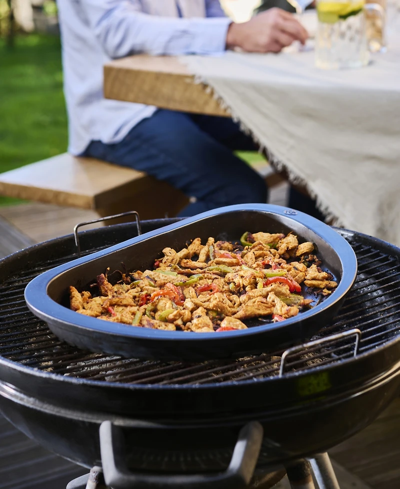 Peugeot Grill to Table Half-Moon Ceramic Plancha, 17"