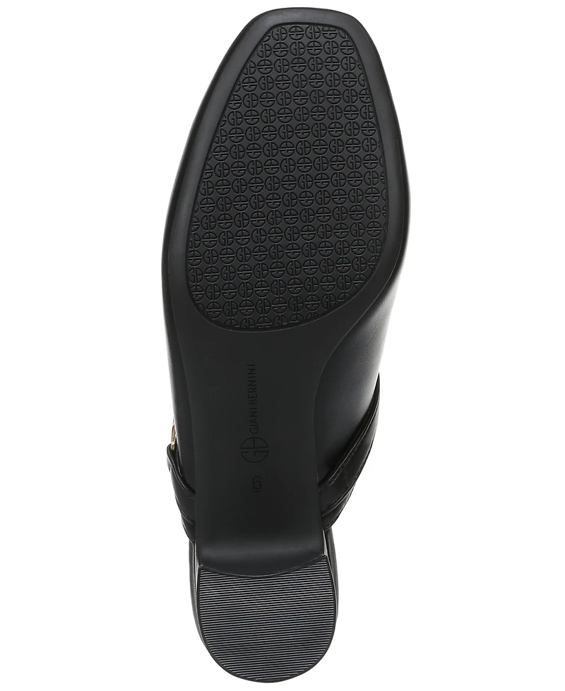 Giani Bernini Women's Vellaa Square Toe Block Heel Mules, Macy's Exclusive