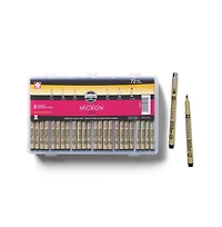 Sakura Pigma Micron Black Ink Multi-tip Set, 72 Pen Count