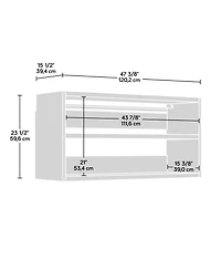 Sauder GarageCore Upper Cabinet and Doors Bundle