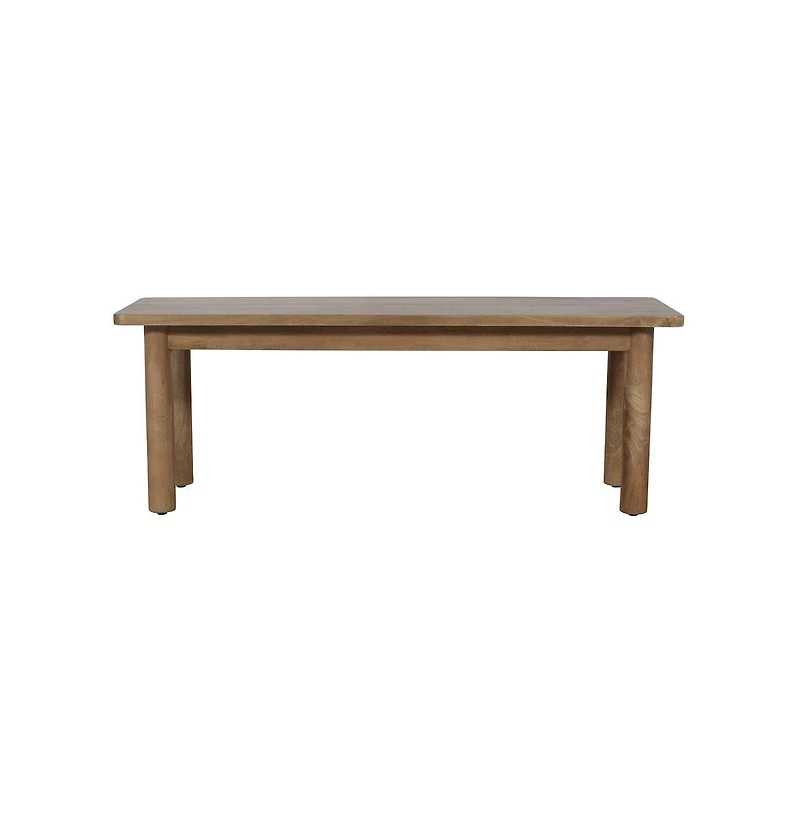 Jofran Bodhi 50" Rustic Solid Wood Dining Bench