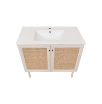 Swiss MadisonClasse 36" Freestanding Bathroom Vanity in White Oak with Sink Top