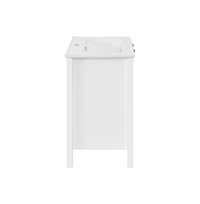 Swiss Madison Bastille 24" Freestanding Bathroom Vanity in White with Sink Top