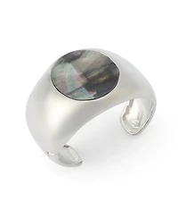 Robert Lee Morris Soho Black Lip Imitation Pearl Bangle Bracelet