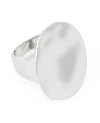 Robert Lee Morris Soho Silver Sculpted Oval Cocktail Ring